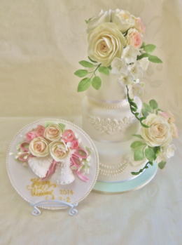 ウェディングケーキ　シュガークラフト教室　リトルフェアリー