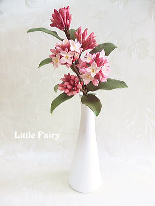 シュガーフラワー　沈丁花　シュガークラフト教室　リトルフェアリー