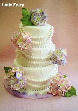 ウェディングケーキ　シュガークラフト教室　リトルフェアリー