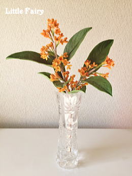 シュガーフラワー　金木犀　シュガークラフト教室　リトルフェアリー