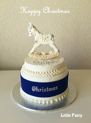 シュガークラフト教室　リトルフェアリー　クリスマスケーキ